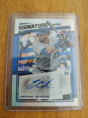 2020 Donruss Edwin Rios Signature Series Auto Autograph /99 SP | eBay