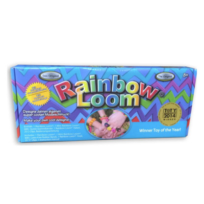600 Original Rainbow Loom Bands Bänder Gummibänder Starter-Set Clips Bands-Loom