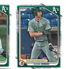 2024 Bowman Oakland A's Daniel Susac Prospect card