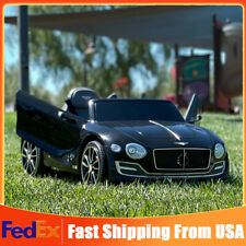 12V Electric Kids Ride on Car Bentley Style Toy Gift Remote Control LED Light US