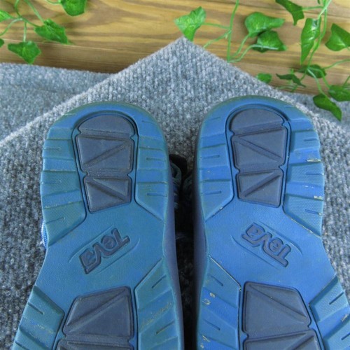 Teva Boys Sandals Shoes Size Y 1 Medium Sandal Blue Synthetic Hook & Loop - Picture 8 of 9