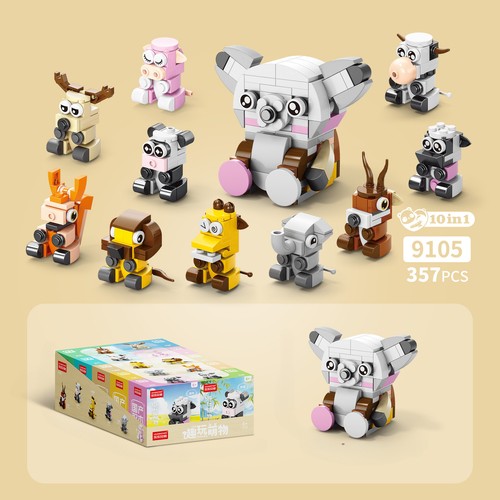DIY Children's Educational Toy "Little Insects Building Blocks" for Assembling - Picture 41 of 44