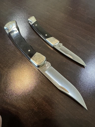 Buck Custom Shop Lot 110 And 501 S30V Buffalo Horn - Picture 3 of 10