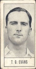 Barratt - Test Cricketers by E W Swanton, Series A - 12 - T G Evans, Kent