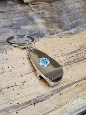 Bullet Key Ring with bottle opener. 45 Auto Bullet Casing. Optional Crystal.