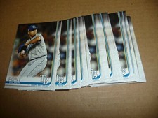 2019 Topps BASE LOT OF 100 CARDS WILMER FONT RAYS #429