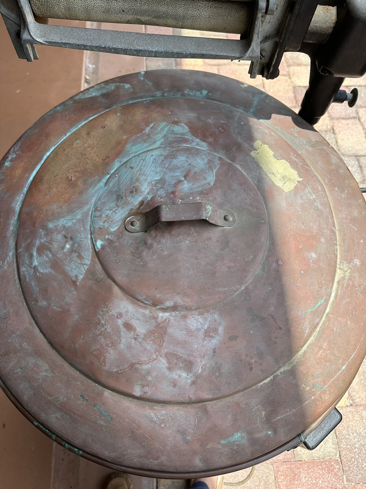 Antique Easy copper drum washing machine 1912. Syracuse Washing