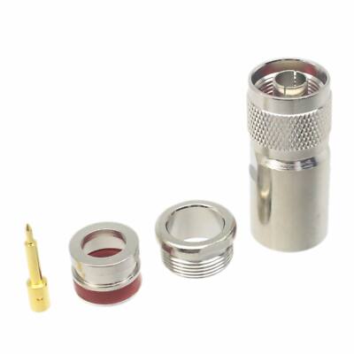 RF Coaxial Connector N male Plug clamp LMR500 10D-FB cable 50ohm