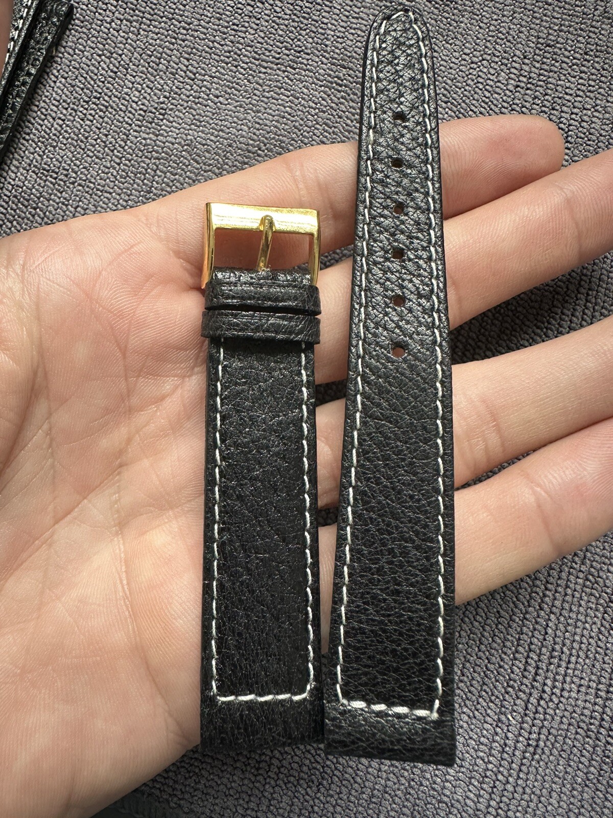 18 Old V31 Nos Strap mm Handmade Pigskin School Vintage Watch Leather Proper - vintagewatches.pk