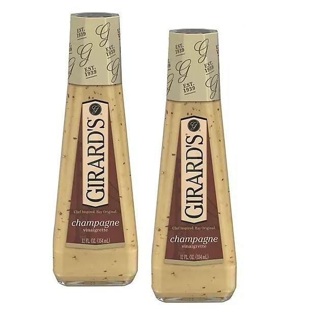 Girard's Champagne Vinaigrette Dressing Regular, Chef Inspired 12 oz (2  Bottles)