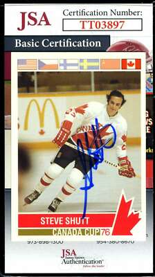 Steve Shutt JSA Autographed 1992 Future Trends '76 Future Cup Signed Hockey