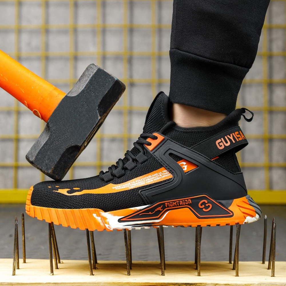 Men Womens Steel Toe Safety Shoes Work Boots Breathable Indestructible Sneakers