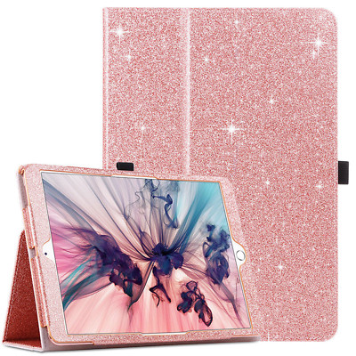 Apple iPad Smart Auto Sleep Folio Glitzer Hülle für iPad 2/3/4 Air, 9,7''2017-2018