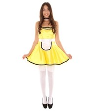 Women s French Maid Costume Uniform Costumes Yellow HC-1395