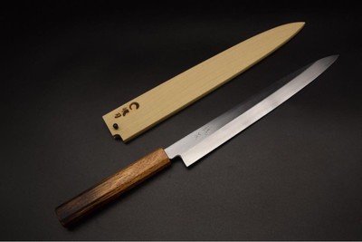Sakai Hakuba HonKasumi Shirogami No.2 Yanagiba 270mm with Sheath Japanese knife