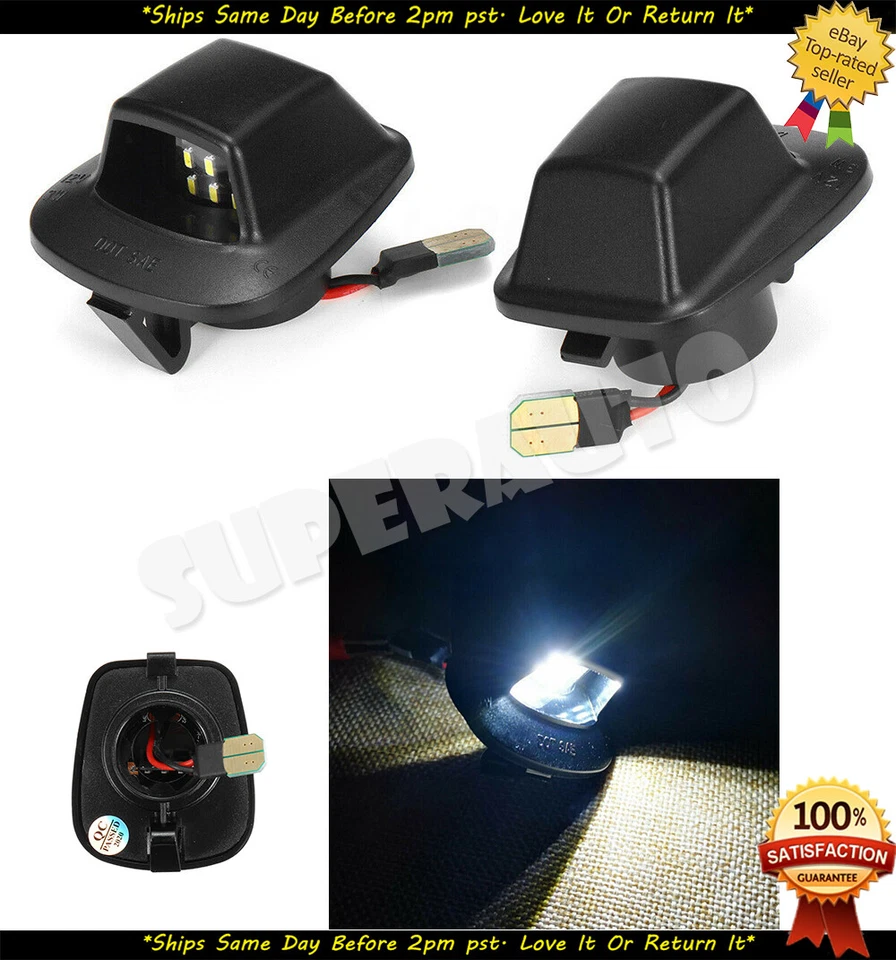 Par de luces LED de matrícula súper brillantes para Dodge Dakota Raider 9 SMD 1997-11 Foto 4 de 4
