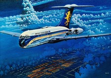 Vickers VC10 - Gatwick Airport - Mini Canvas - Airport Picture - N14-CANV