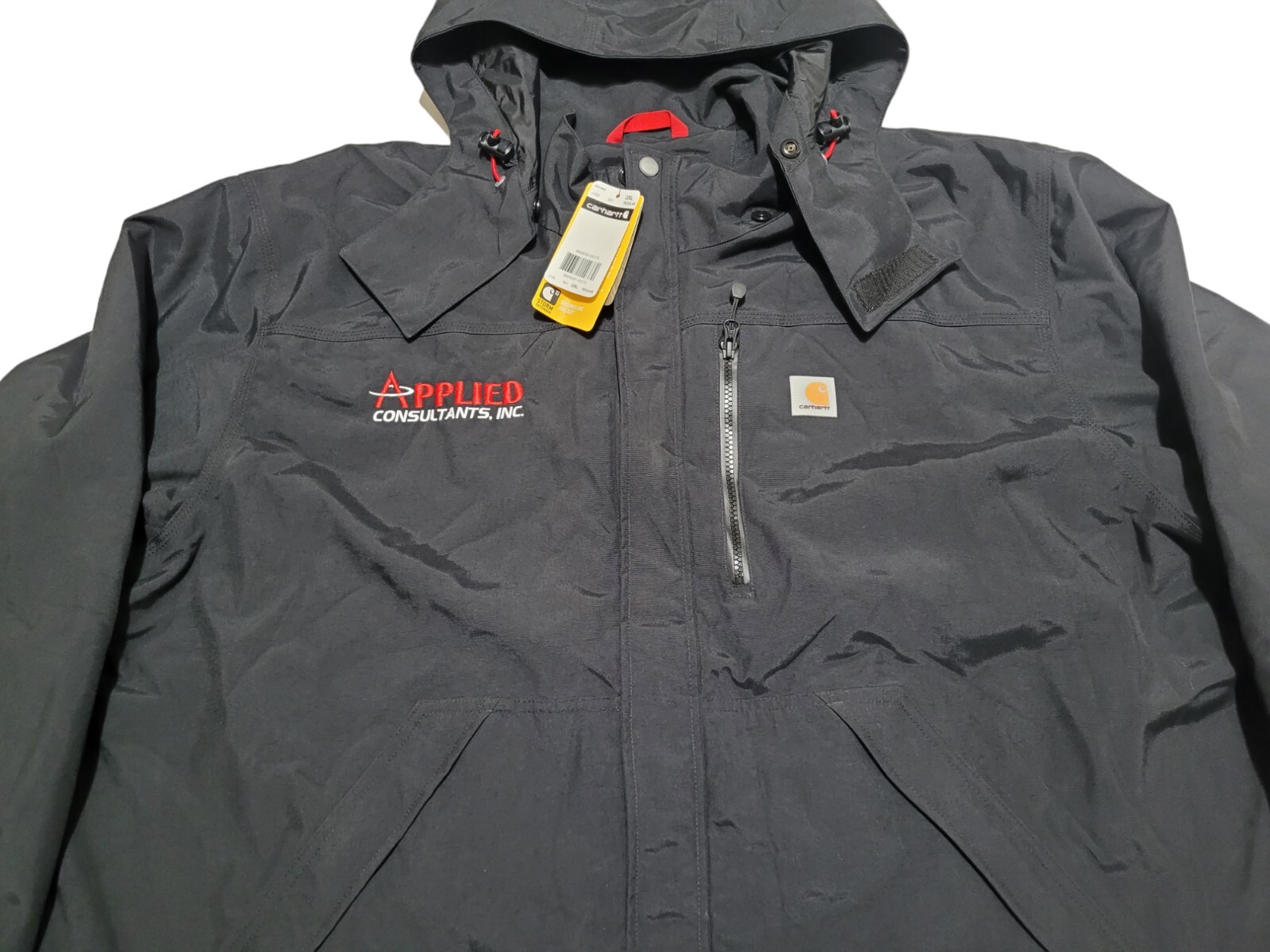 CARHARTT Mens XXXL 3XL Black Storm Defender SHORELINE JACKET J162 NEW