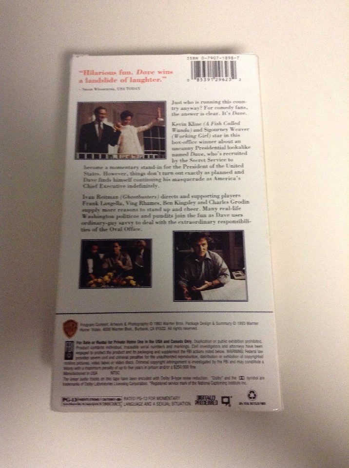 Dave Vhs 1993 85391296232 Ebay 