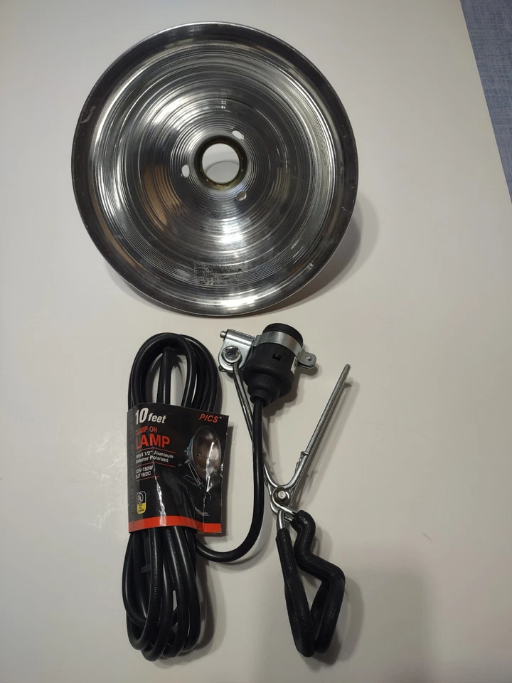 Lámpara de abrazadera STANLEY de alta resistencia 8-1/2 pulgadas 125 V 150 vatios cable de 10 pies (LOTE DE 2) Foto 4 de 4