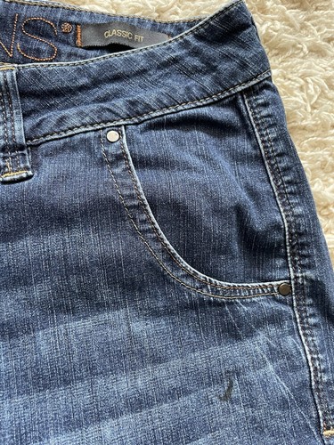 Jag Jeans Bermuda Shorts Size 8P Classic Fit Medium Wash Button Back Pockets-20 - Picture 4 of 8