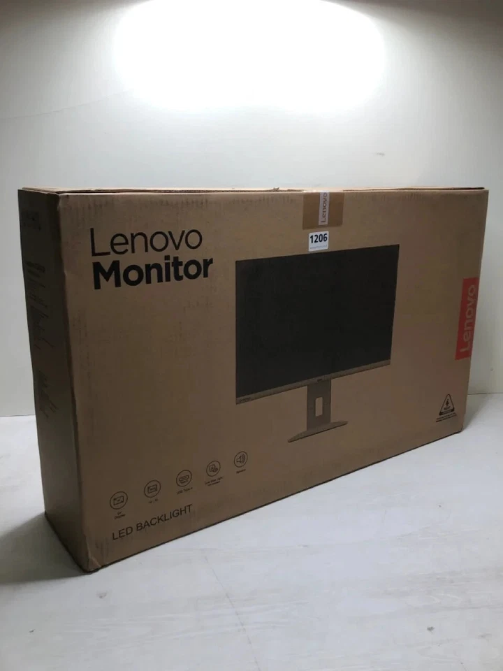 lenovo 24" flat panel monitor model: C24d-20  LED BACKLIGHT  - Image 2 of 4