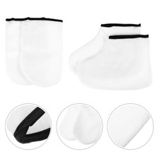 2 Pairs Body Paraffin Wax Mitts Booties Hand Spa Gloves Warmer Protection