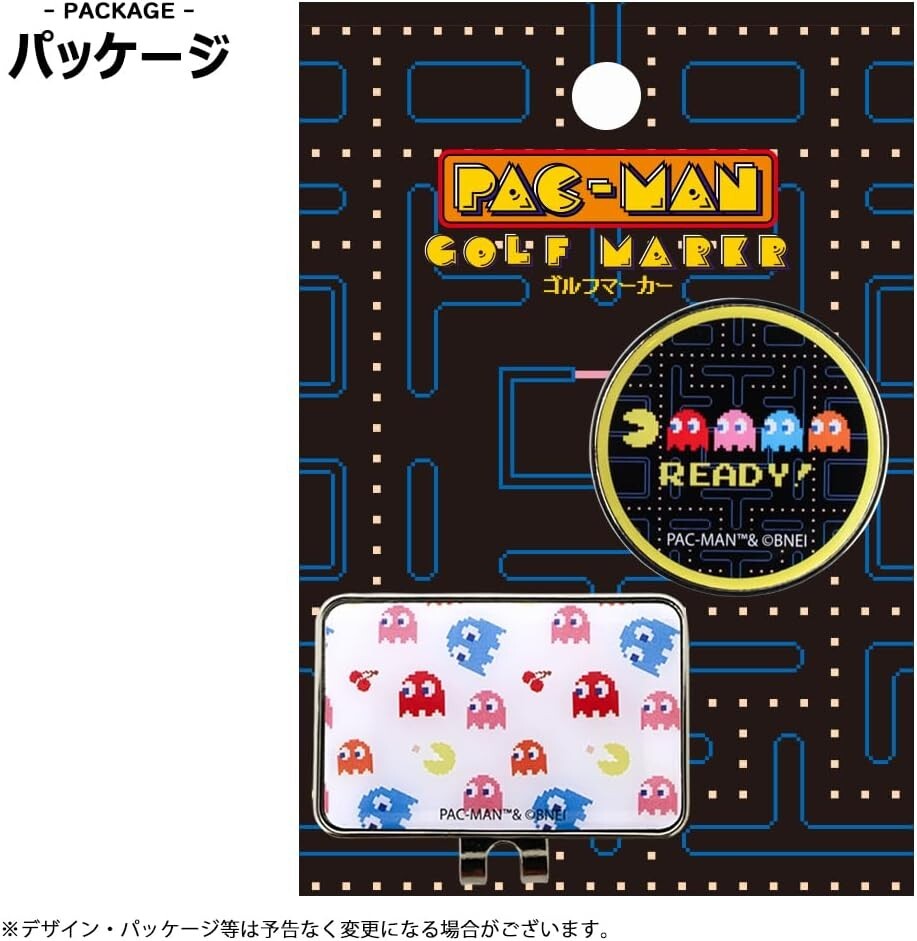 GOLF BALL MARKER PAC MAN YELLOW NEW JAPAN GAME | eBay
