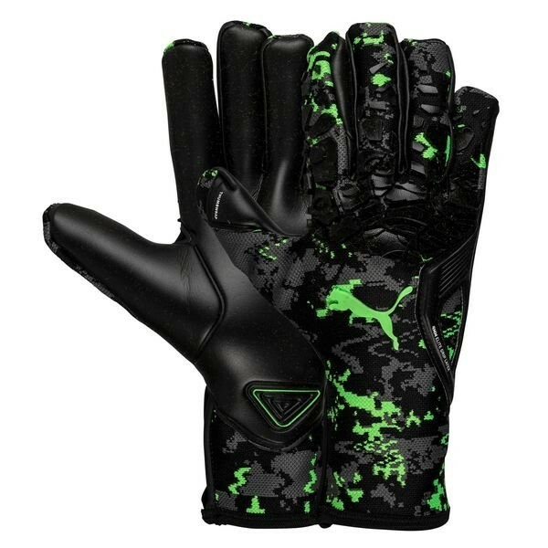 PUMA Goalkeeper Gloves Future Grip Black/Green Gecko Hacked