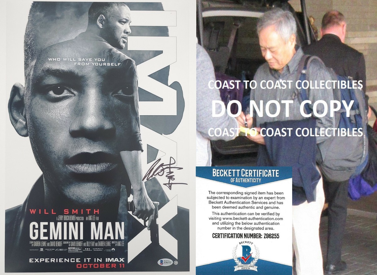 Ang Lee signed autographed Gemini Man 12x18 movie poster photo,proof COA. STAR Ang Lee signed autographed Gemini Man 12x18 movie poster photo,proof COA. STAR