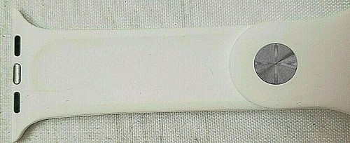 Ruoqini Smart Watch Replacement Band Size M / L 42 / 44 mm White Silicone NEW - Zdjęcie 3 z 12