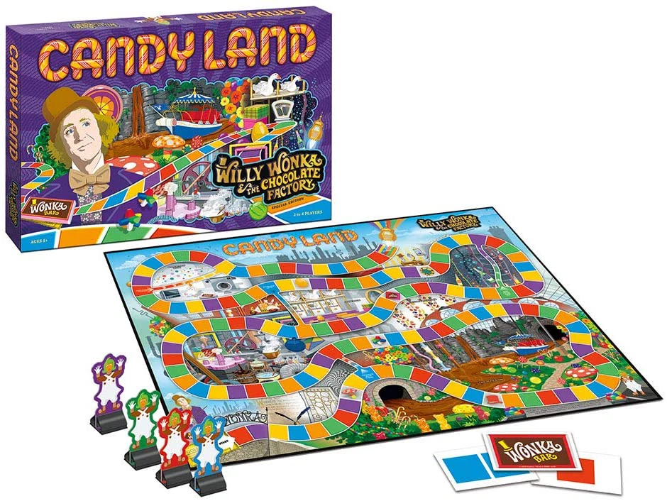 Candy Land Willy Wonka And The Chocolate Factory Board Game, 52 OFF