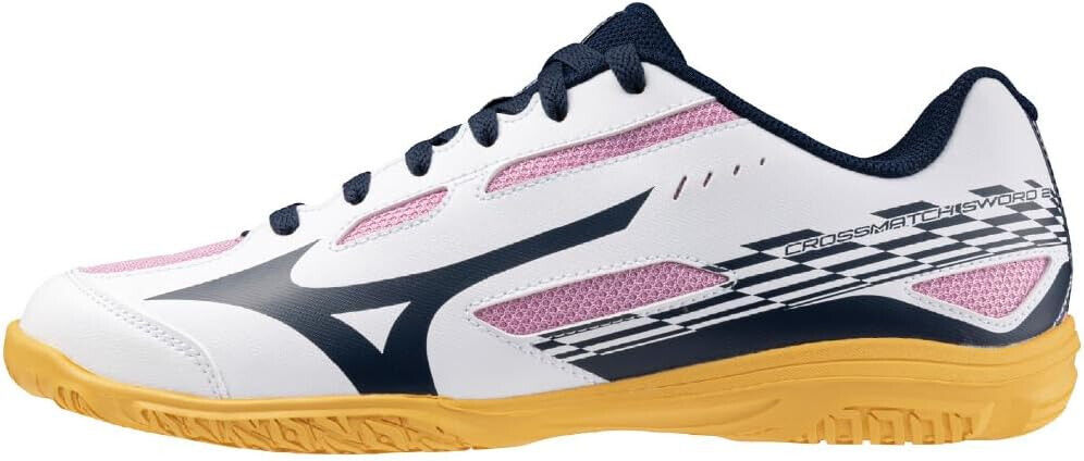 MIZUNO Table Tennis Shoes CROSSMATCH SWORD 2 White Pink MIZUNO Table Tennis Shoes CROSSMATCH SWORD 2 White Pink