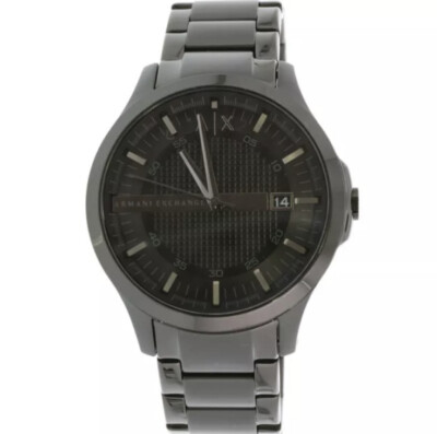 Armani Exchange Men's Hampton AX7101 Black Stainless-Steel Plated