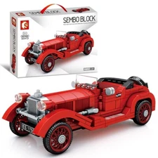 Sembo Classic Car Building Blocks Red Roadster 324 pcs (607404)