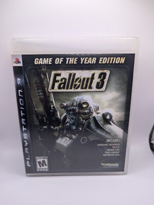 Fallout 3 -- Game of the Year Edition (PS3, CIB) Tested & Working