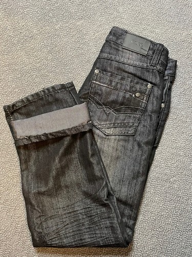 Rebel Jeans Girls Youth 10 Black with Metallic Undertones NWT - Picture 6 of 11