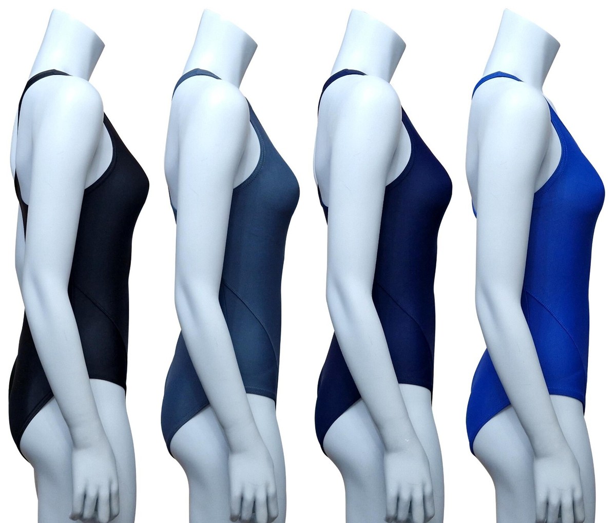 Maillot De Bain Une Pièce Acclaim Pour Femme - Dos Nageur - Couleur Bleu Roi/charbon