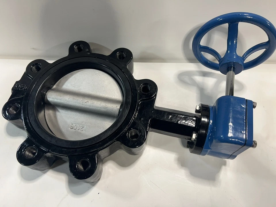 6” Lug Style Butterfly Valve Ductile Iron, EPDM Seal, CF8 Disc, Gear Actuator - Image 2 of 4