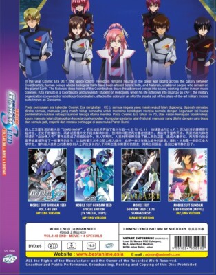 Anime DVD Mobile Suit Gundam SEED Complete TV Series Vol.1-48End+