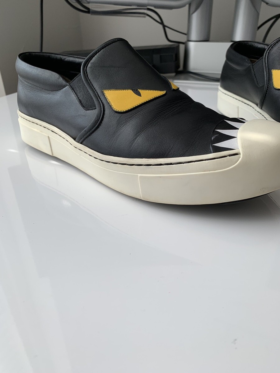 Fendi Bug Leather Slip on Shoes Size: IT 40 | eBay