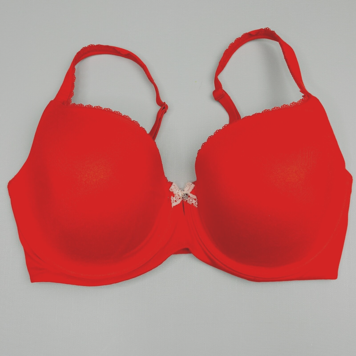 Victoria Secret Bra 32DDD Lined Demi Underwire Red | eBay