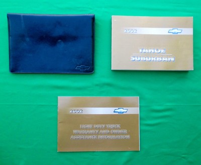 2002 02 Chevrolet Tahoe Suburban Owners Manual U27y Ebay