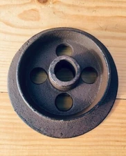 1 Mining Ore Car Small Track Mine Cart Wheel Cast Iron 5 3/4" Diameter Rustic