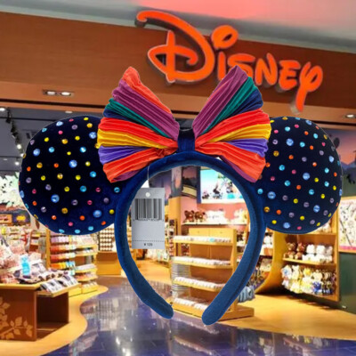 DisneyParks Rainbow Pride Felt Studded Ears Headband Limited  display picture 2
