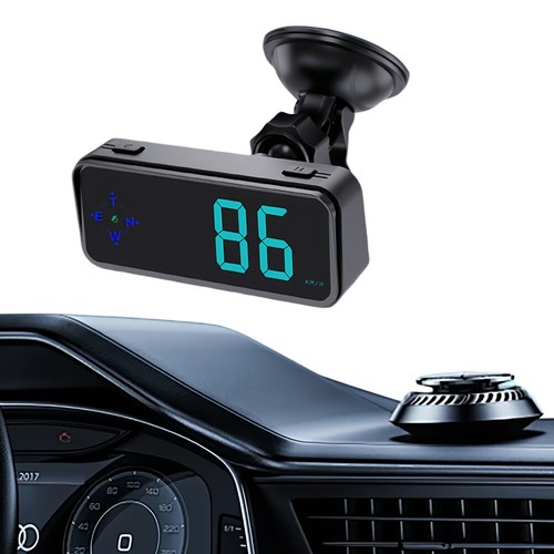 GPS Digital Speedometer with Compass Colorful LED Display Car HUD (with Bracket) - Zdjęcie 5 z 10
