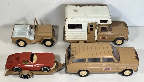 Vintage Complete 5 Piece Mini Tonka Sportsman Jeep Set #102