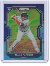 2021 Prizm Isaac Paredes Rookie RC Carolina Blue Prizm Detroit Tigers