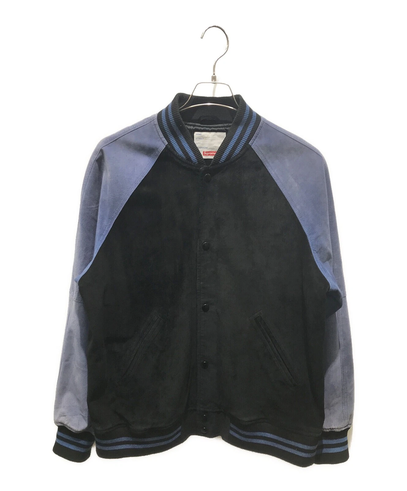 Veste universitaire Supreme en daim 17Ss taille L FWj29