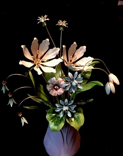 Imperial Palace Bouquet Pink Flower Vase House Igor Carl Faberge Franklin Mint - Picture 5 of 18